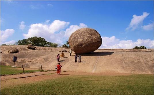 Balancing Rock tour with Antilog Vacations at Mahabalipuram South India